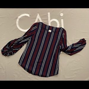 NWT CAbi Flag Blouse - Freedom Stripe